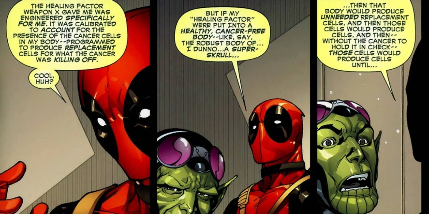 Deadpool Explaining Deadpool's Healing Factor is The Opposite of Wolverine's, Not The Same