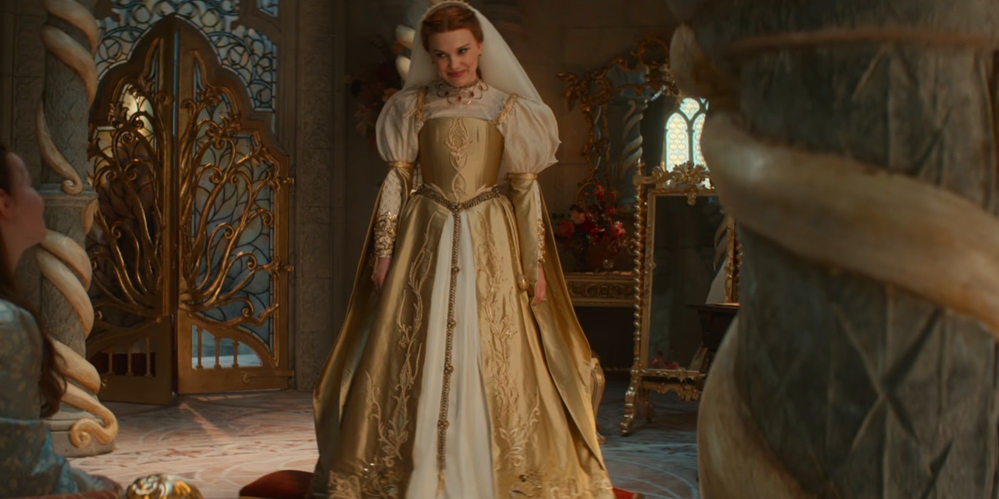 7 Secret Details Damsel Incorporates In Princess Elodie's Wedding Dress