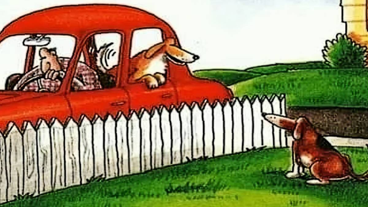 5 unvergessliche Far Side Comics mit Hunden