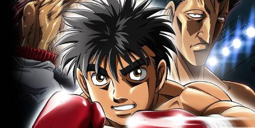 Hajime No Ippo Rising poster showing Ippo with his boxing gloves up.