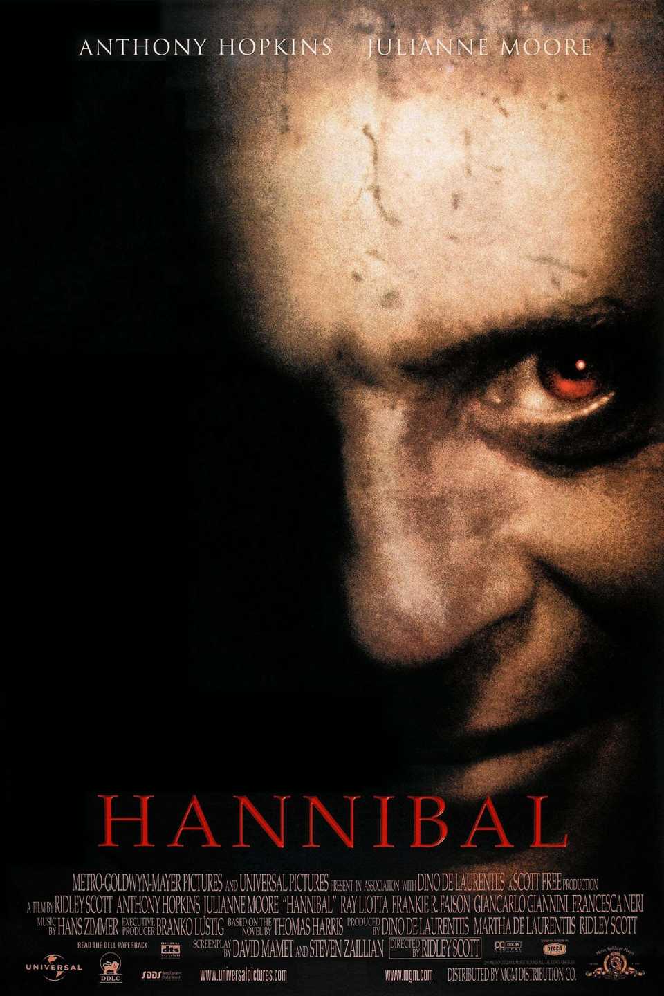 Pôster do filme Hannibal de 2001.