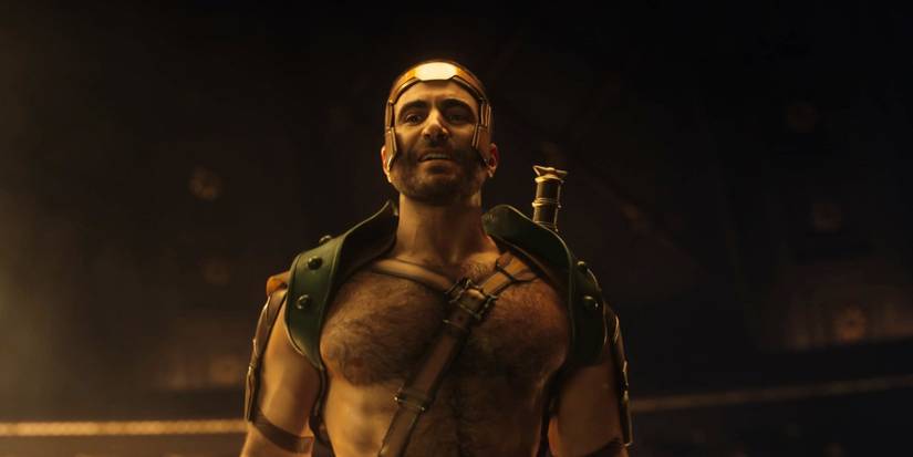 Hércules diante de Zeus em Thor: Amor e Trovão