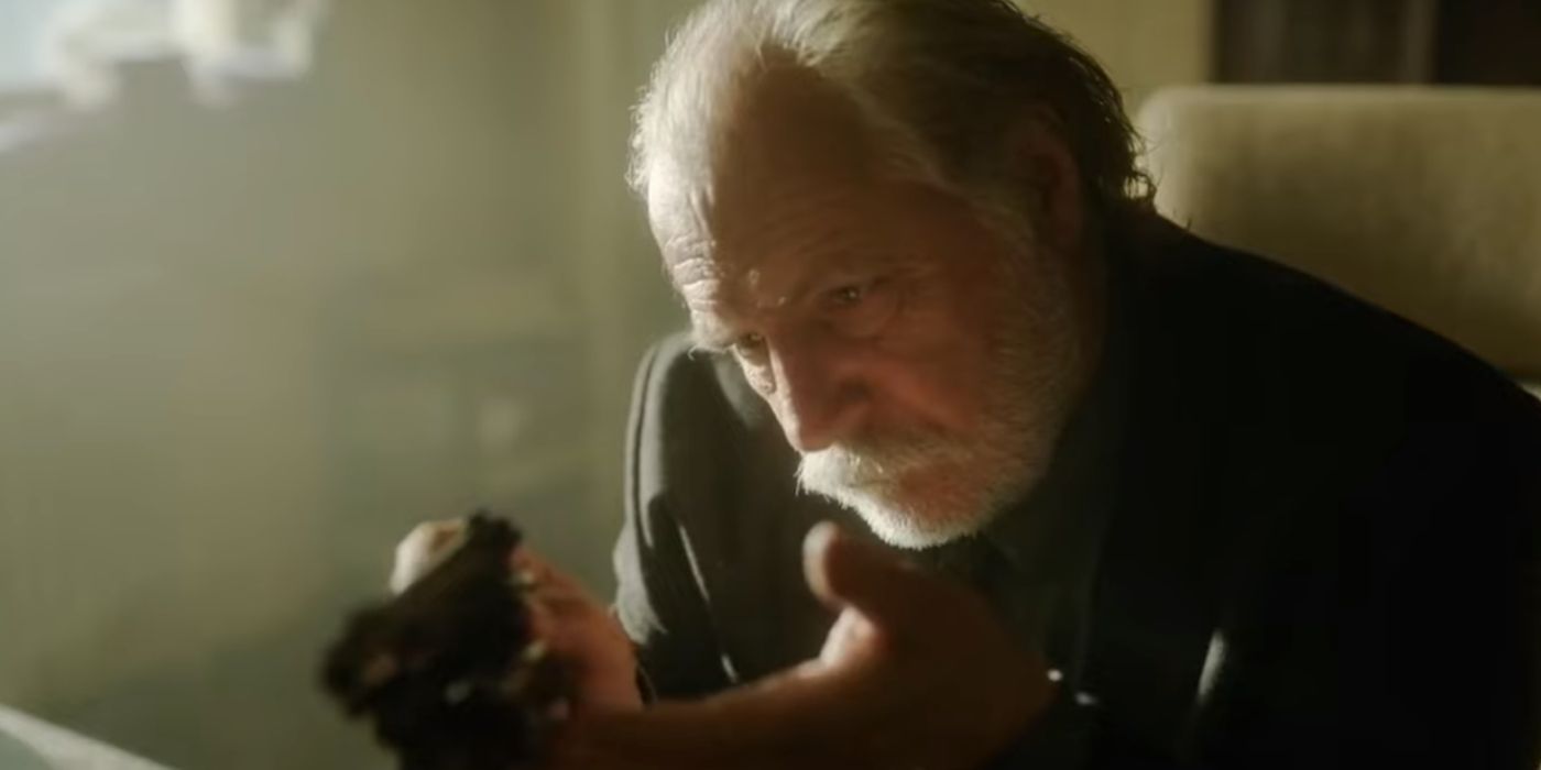 Katinsky in slow horses with his revolver