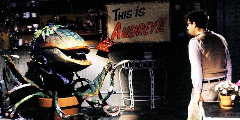 Little Shop of Horrors Audrey II talking to Seymour