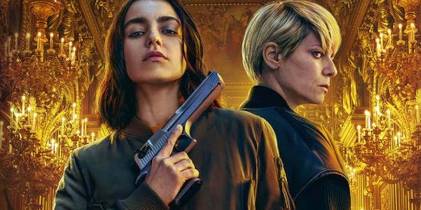 Lyna segurando uma arma em Fúrias com Selma