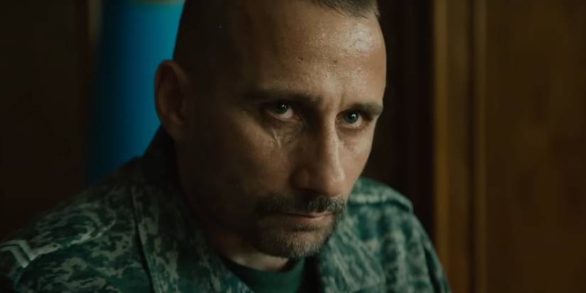 Matthias Schoenaerts as Herbert in The Regime episode 1 looking nervous-1