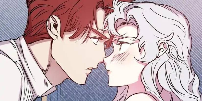 Лица Меркадии и Деметрия, близко друг к другу в Свадьбе мести