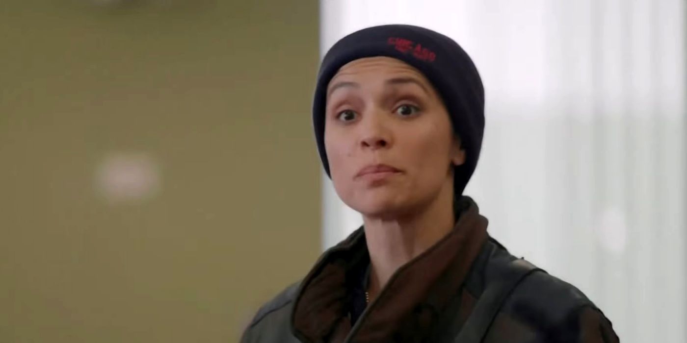 Miranda Rae Mayo as Stella Kidd in Chicago Fire season 12 episode 8