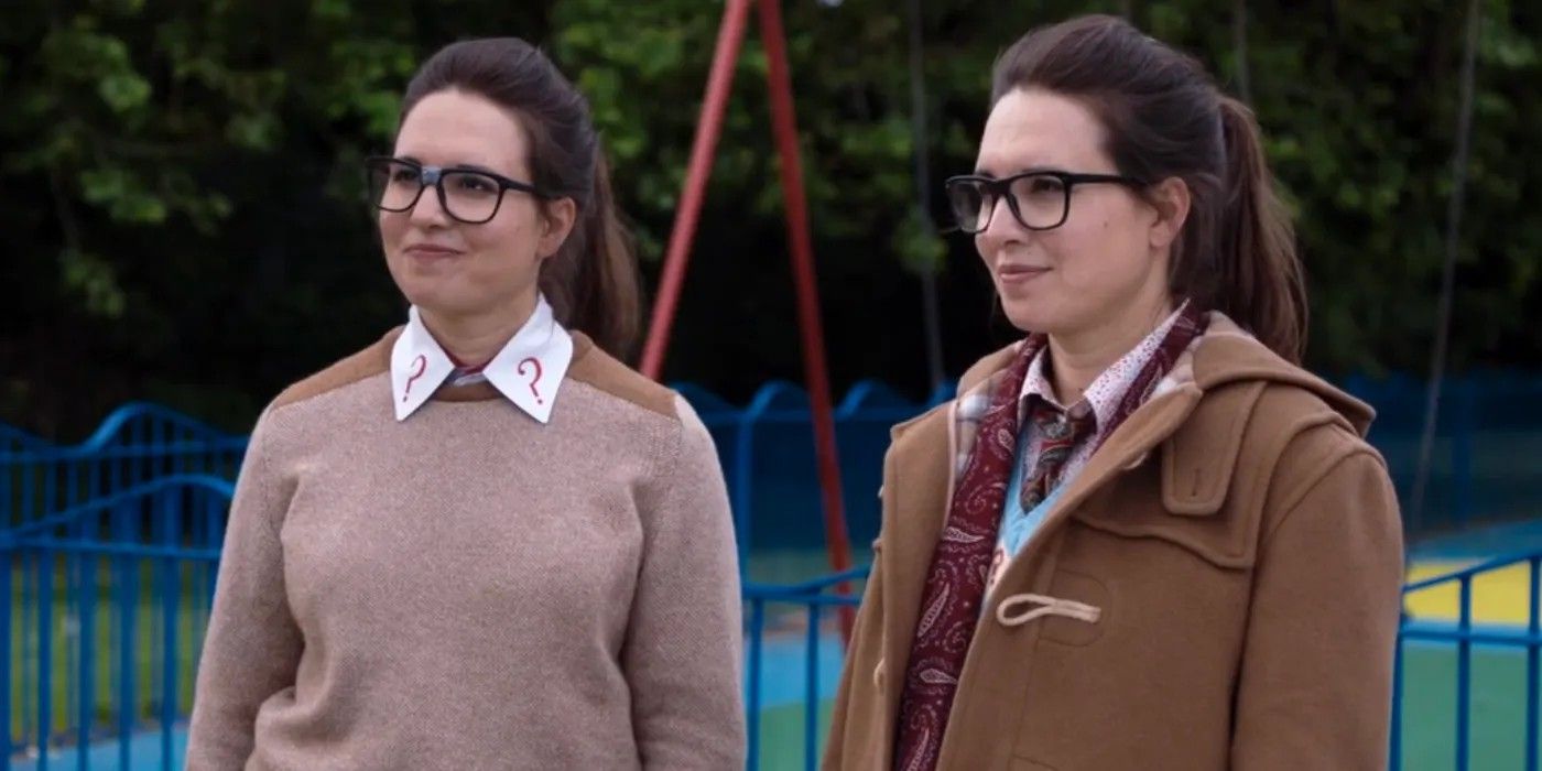 Ingrid Oliver playing two versions of Osgood in Doctor Who