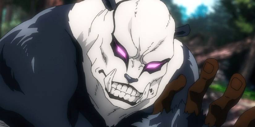 Panda in one of his alternate forms using one of his cores in jujutsu kaisen