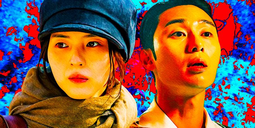 Park Seo-joon as Jang Tae-sang and Han So-hee as Chae-ok in Gyeongseong Creature