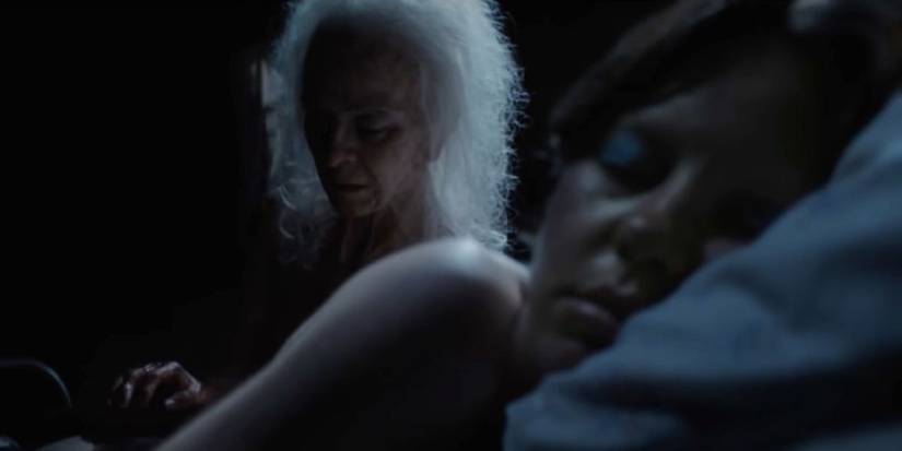 Mia Goth as Pearl and Maxine in a scene from X.