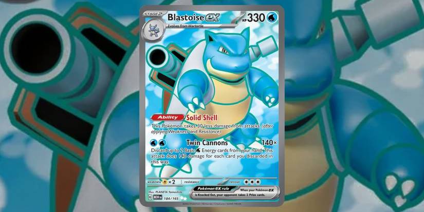 Pokemon TCG SV 151 Blastoise ex card number 184
