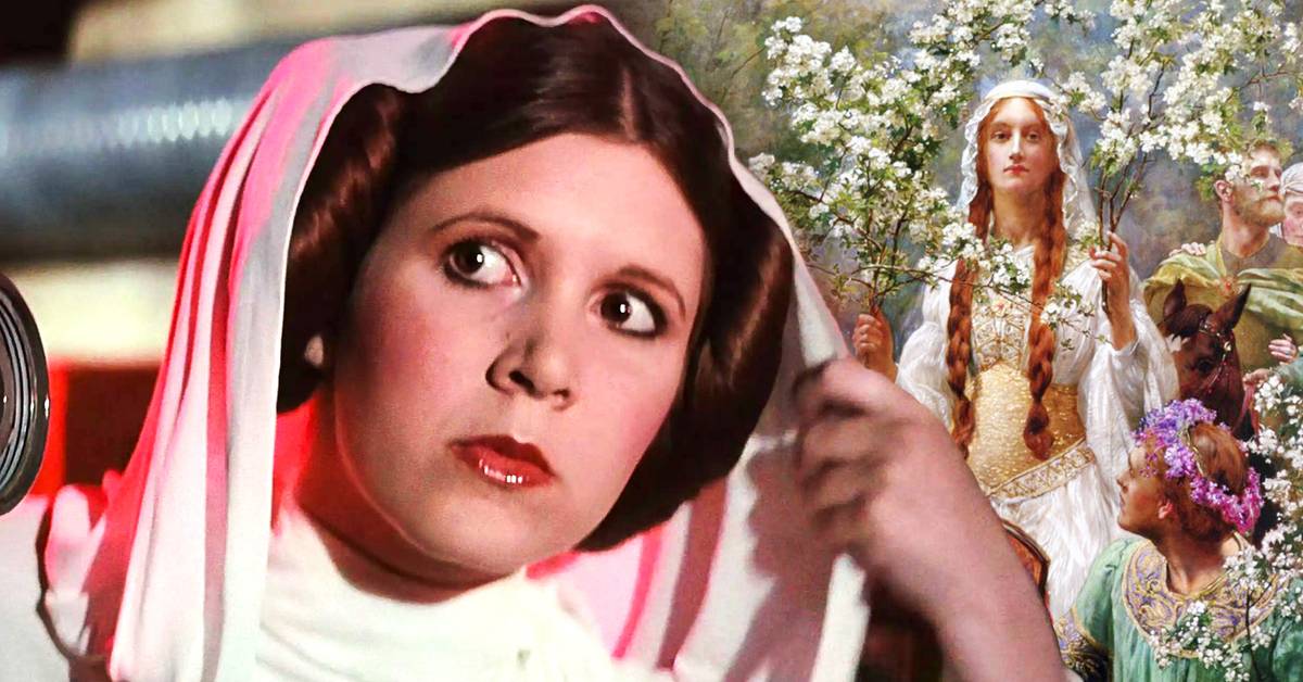 leah wearing dress star wars Leia's Wedding Revealed in Book pretend play Star Wars: Lucas' Inspiration For