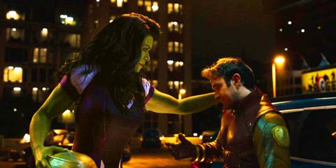 She-Hulk learning that Matt Murdock is Daredevil in She-Hulk Attorney at Law