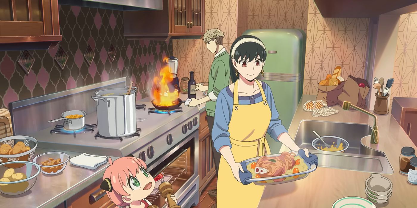 The Forgers Cooking Together in Shikisai