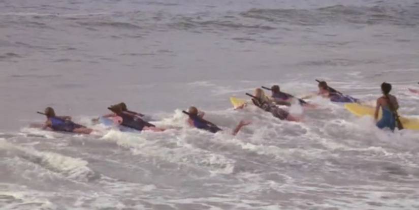 Skeet surfing in Top Secret! (1984)