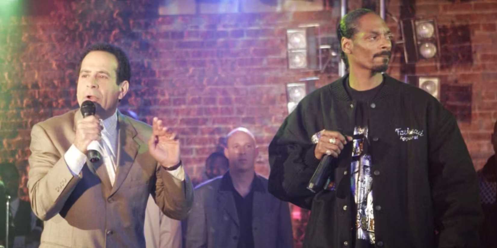 Snoop Dog on stage with Tony Shaloub in Monk