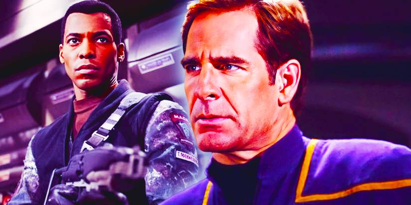 Star Trek Enterprise, Maco Space Marine erklärt. Scott Bakula als Kapitän Jonathan Archer.