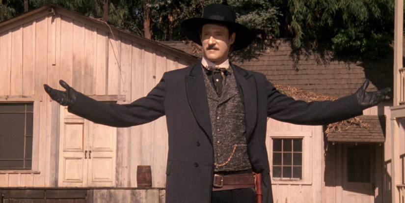 Data as one of the characters in the Western holodeck program from the Star Trek: TNG episode "A Fistful of Datas"