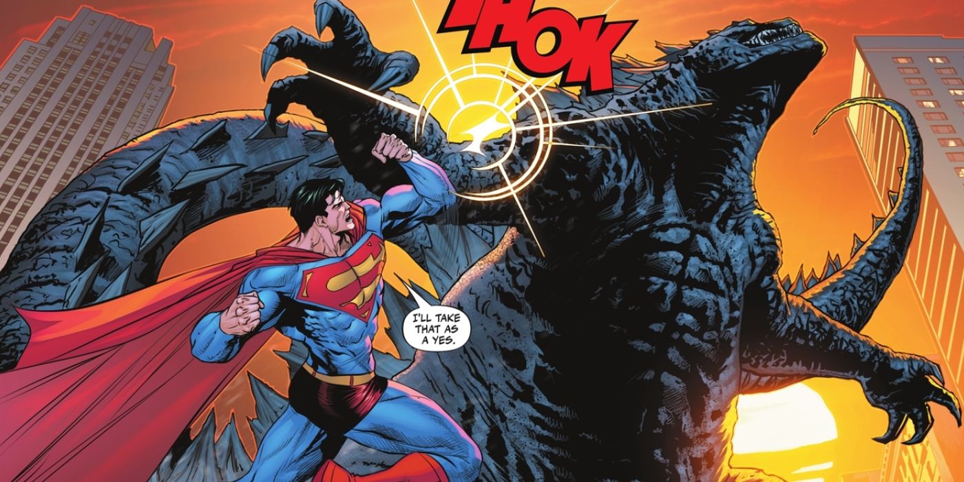 Superman Has Fought The Real Godzilla, Even if He's Only Fighting A ...