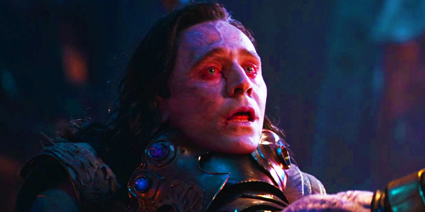 Thanos matando Loki em Vingadores: Guerra Infinita