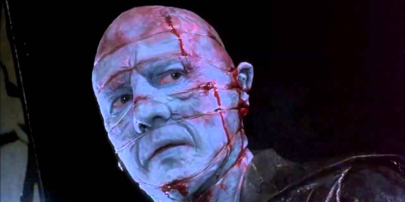 The Doctor cenobite looking to the side in Hellraiser