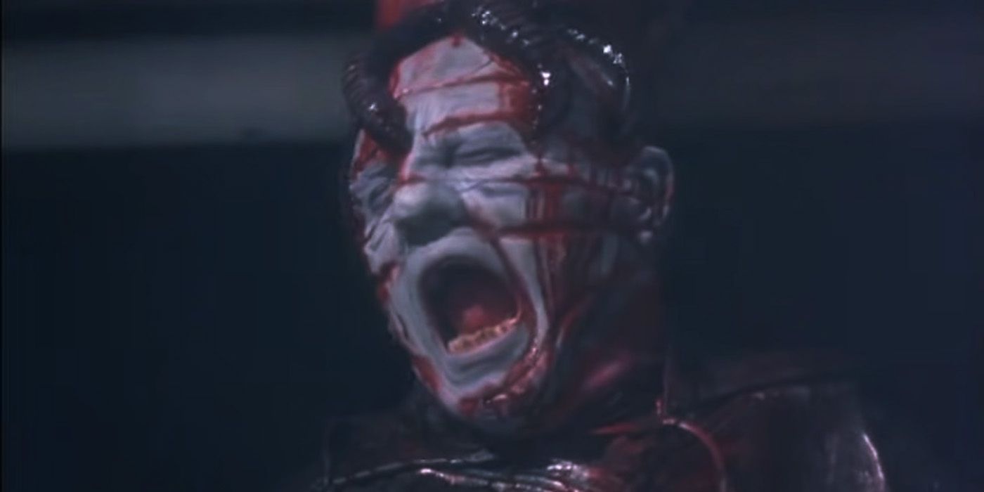 The Doctor screams in Hellraiser II