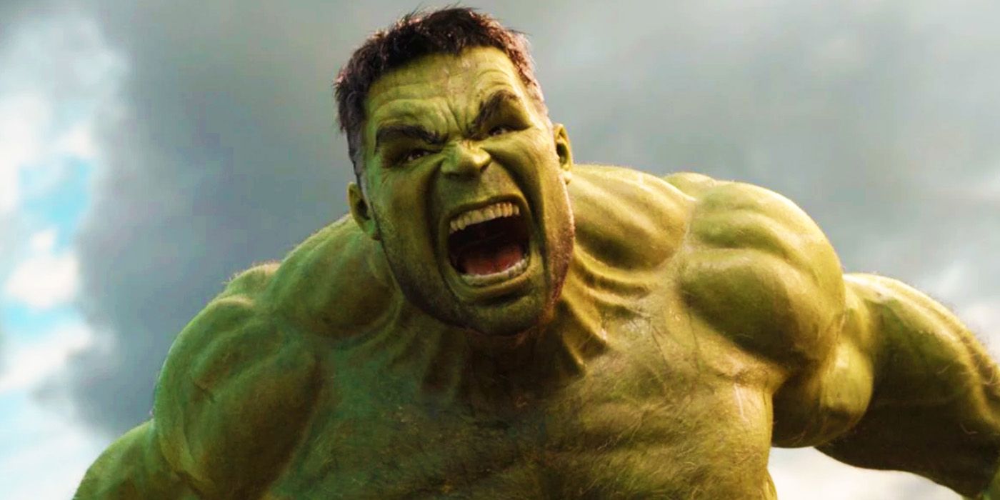 Mark Ruffalo's Hulk roaring before a fight in Thor Ragnarok