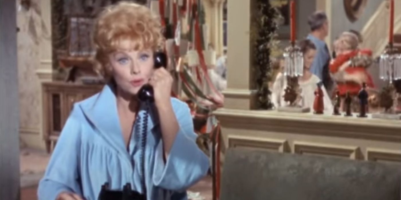 Lucille Ball as Helen talking on the phone in Yours, Mine, and Ours (1968)