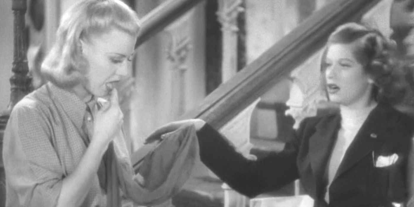Lucille Ball and Ginger Rogers in Stage Door (1937) 