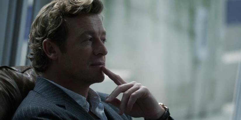 Simon Baker como Patrick em The Mentalist pensativo