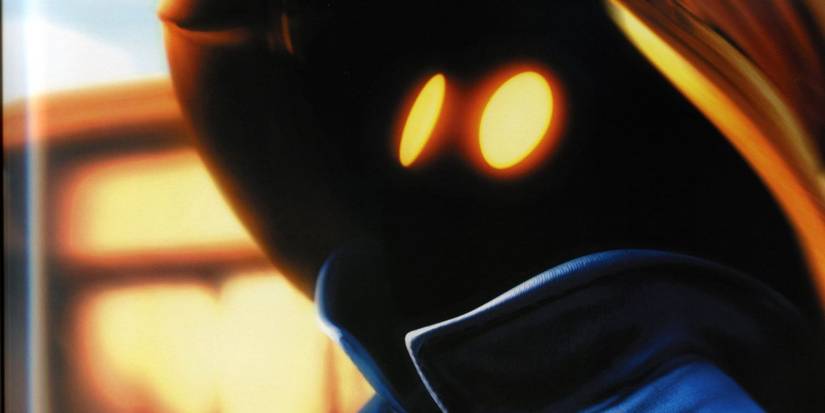 Vivi from Final Fantasy 9 looking upwards