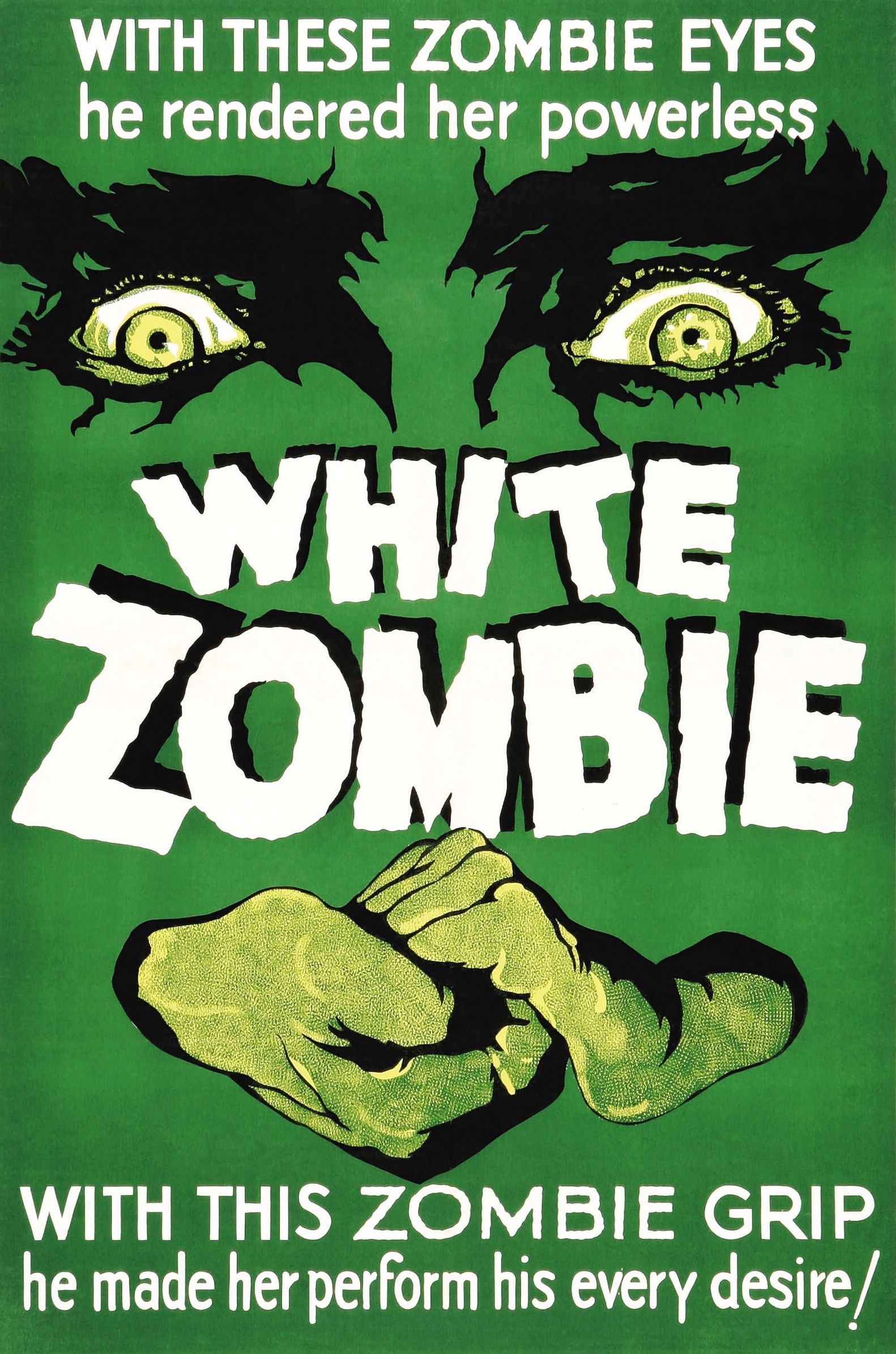 white zombie 1932 film poster