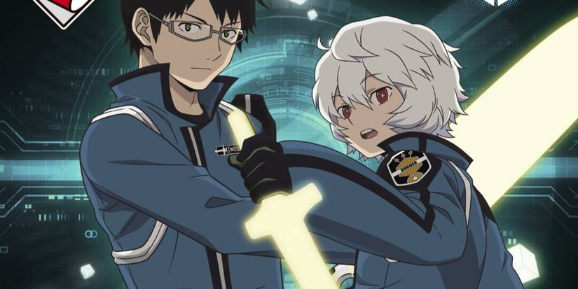 World Trigger poster image featuring Osamu and Yuuma holding their weapons-1