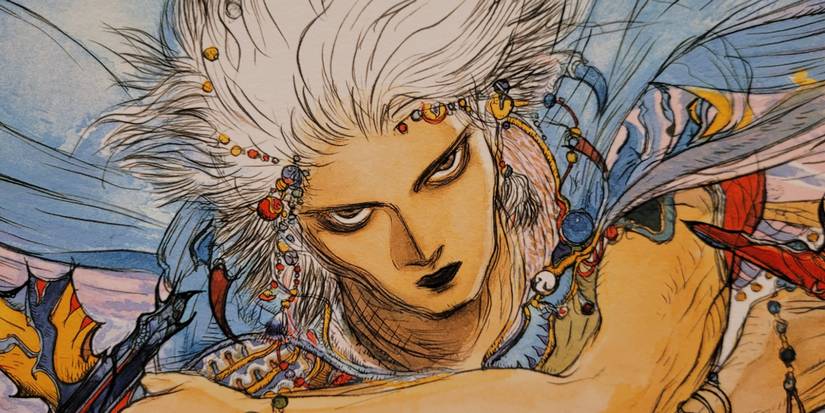 Der namenlose Krieger aus Final Fantasy 3 von Yoshitaka Amano.