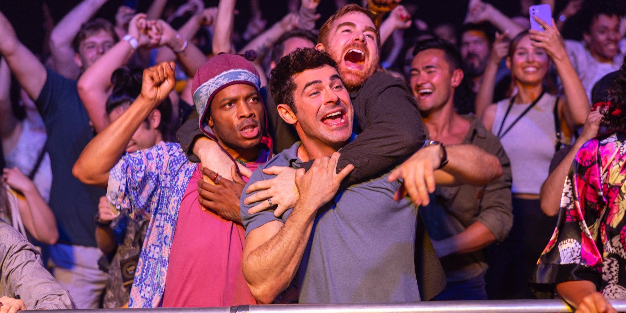 Zac Efron, Andrew Santino e Jermaine Fowler em Ricky Stanicky