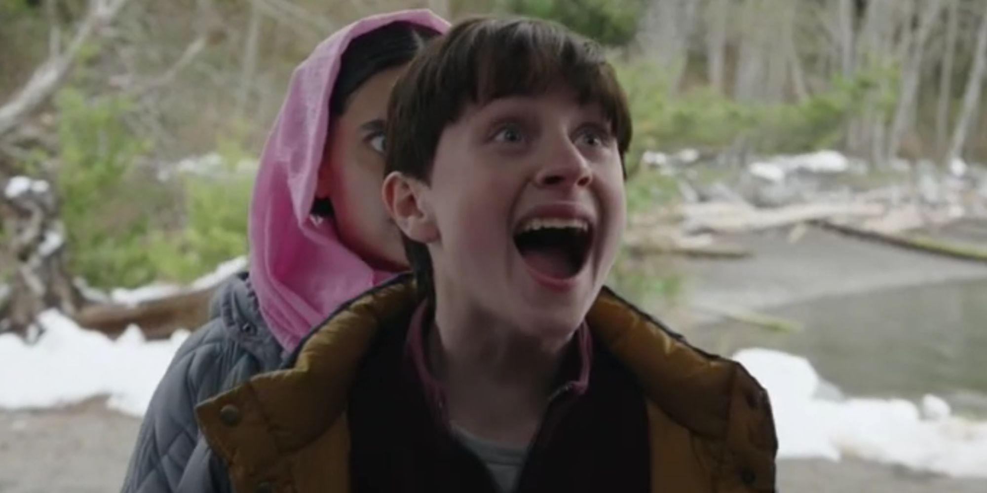 Judah Prehn screaming as Max Hawthorne in Resident Alien