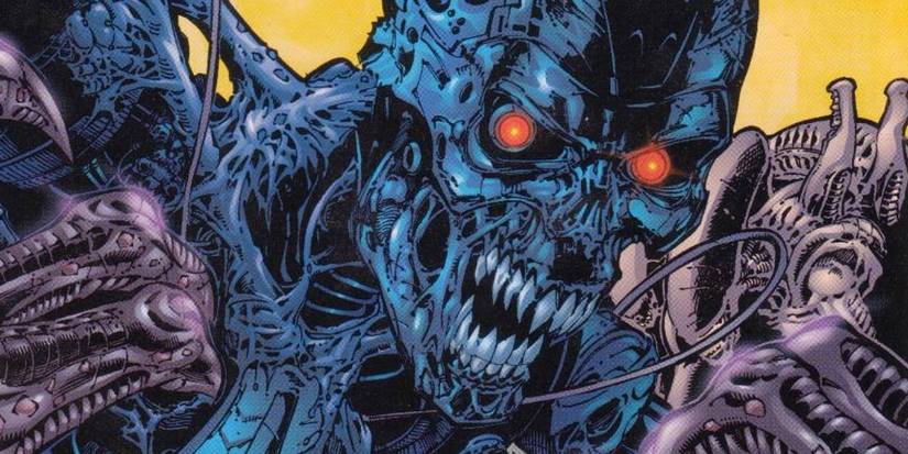 Terminator/Xenomorph hybrid from Aliens vs Predator vs The Terminator.