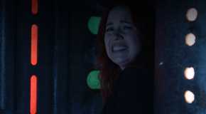 Alice Wetterlund grimacing as D'arcy Bloom in Resident Alien