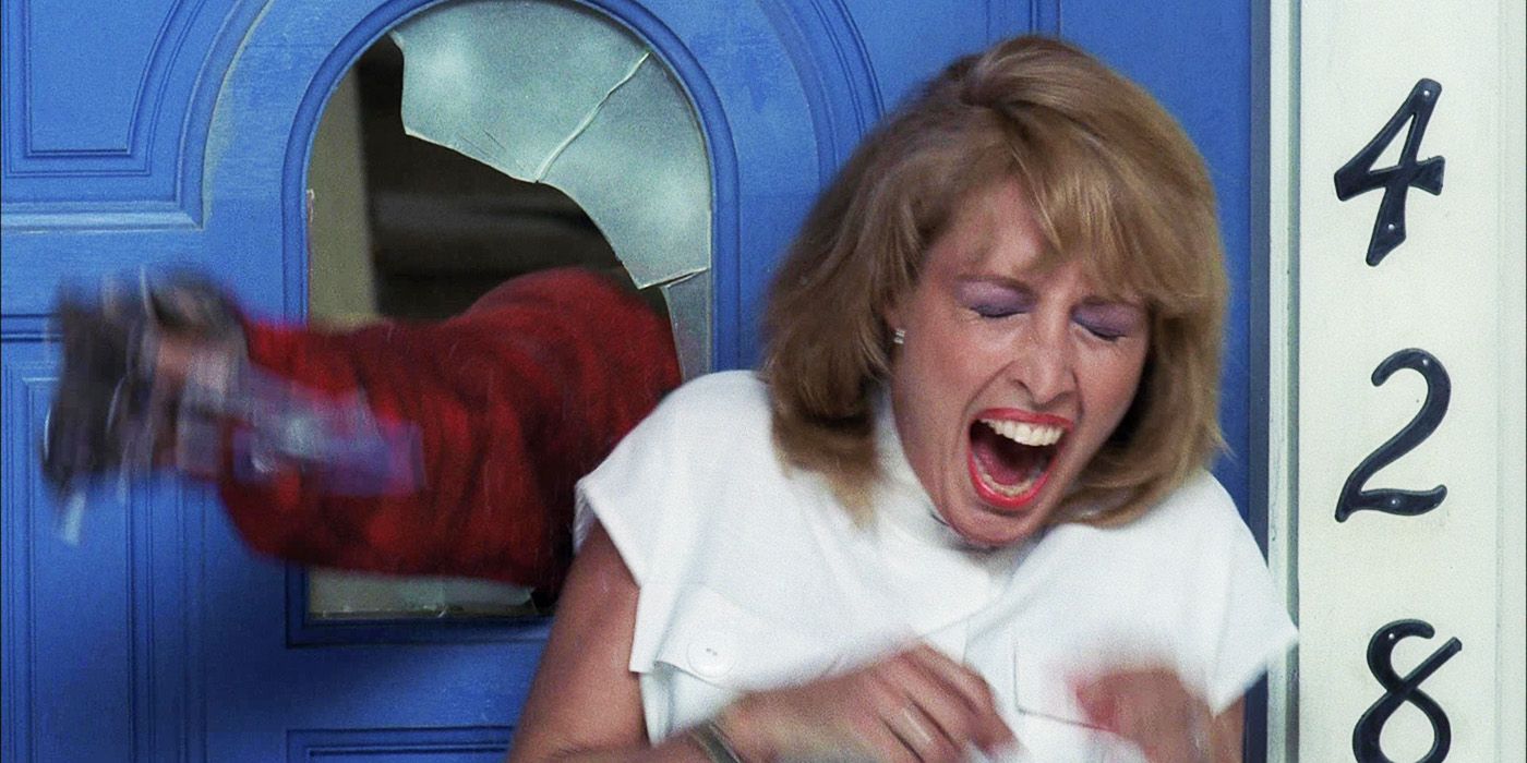 A Nightmare on Elm Street ending Krueger's arm coming out of the door to take Nancy's mom