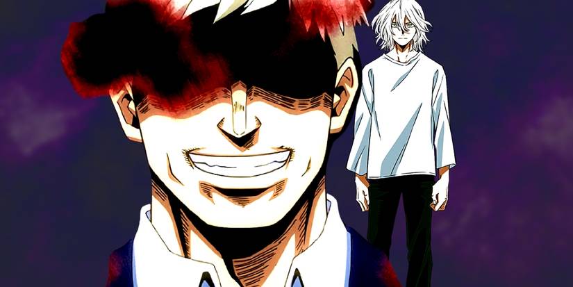 All For One grinning while Yoichi stands