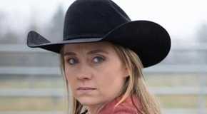 Amber Marshall as Amy Fleming looking angry in Heartland.