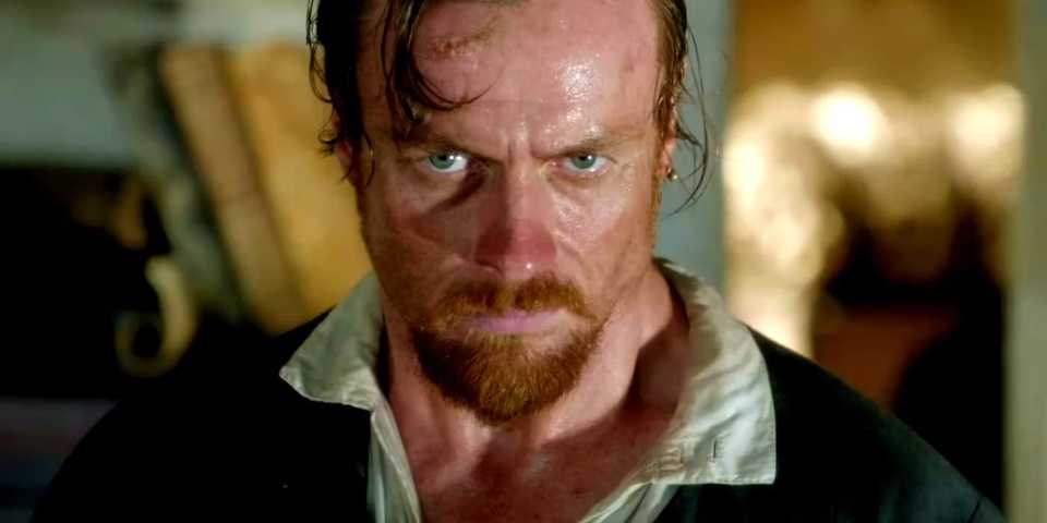 Captain Flint looking angry In Black Sails