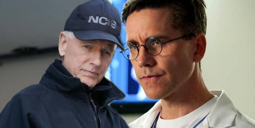 Mark Harmon as Leroy Jethro Gibbs next to Brian Dietzen as Dr. Jimmy Palmer in NCIS