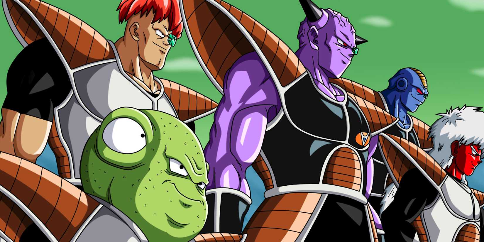 Burter and the rest of Ginyu Force in art from Dragon Ball.-1