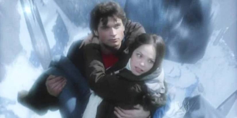 Clark taking Lana to the Fortress of Solitude in Smallville