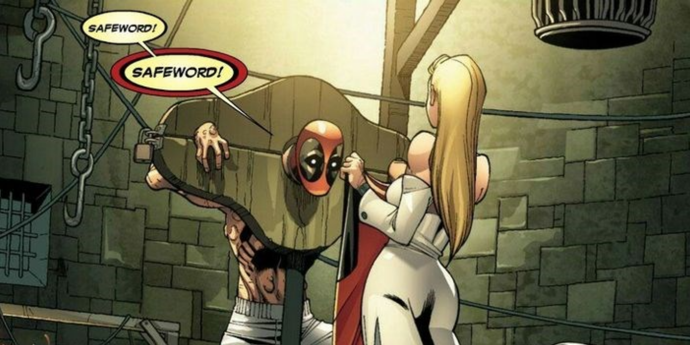 Deadpool and Emma Frost