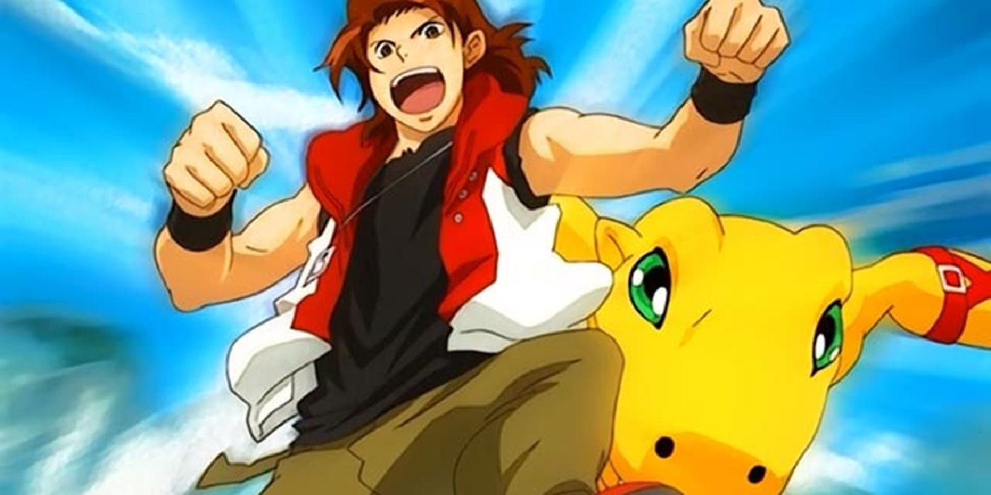 Marcus e Agumon de Digimon Data Squad
