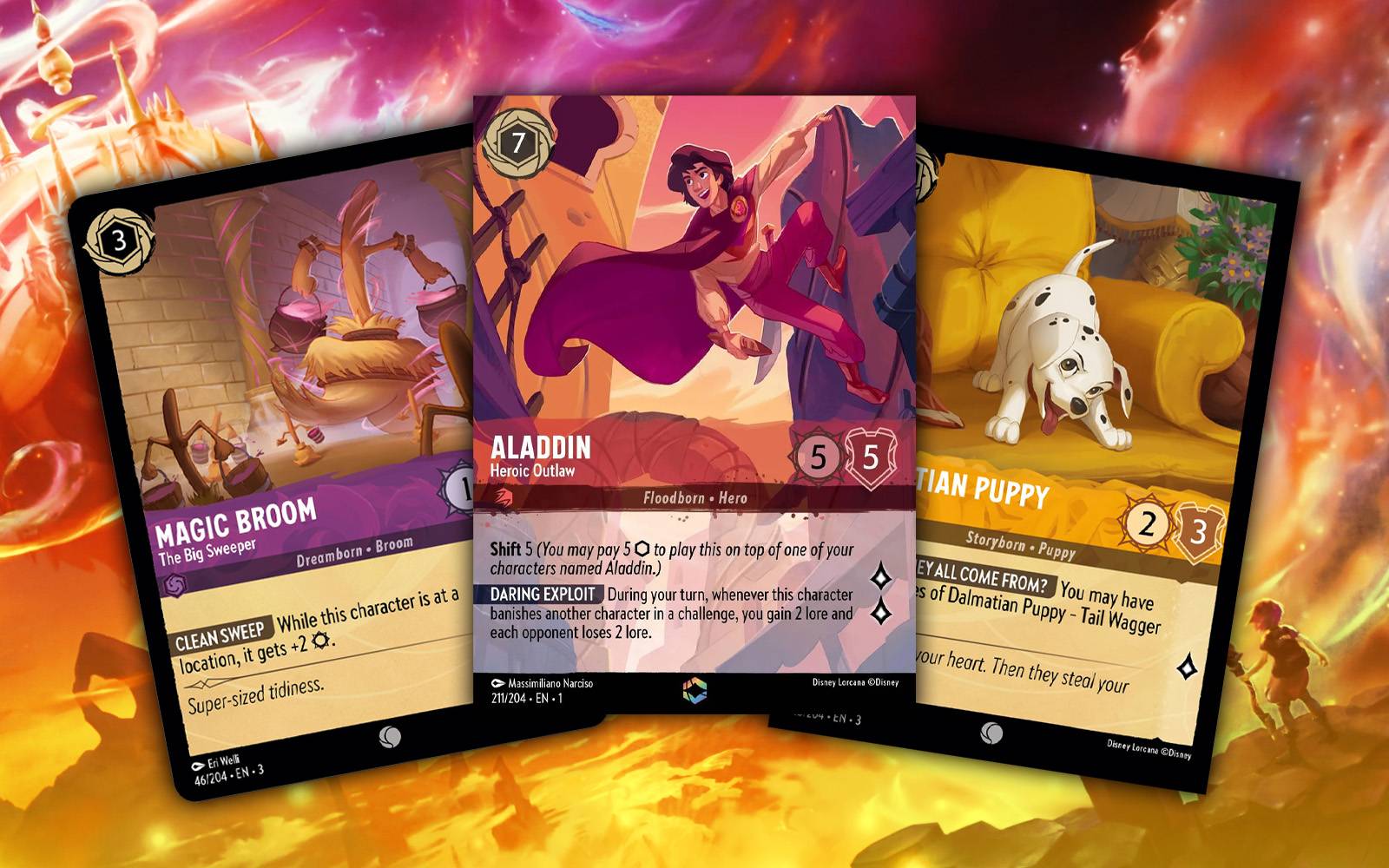 lorcana broom cards - Rise of the Floodborn - Magic 5 Character Version Disney Lorcana Card Bans Will